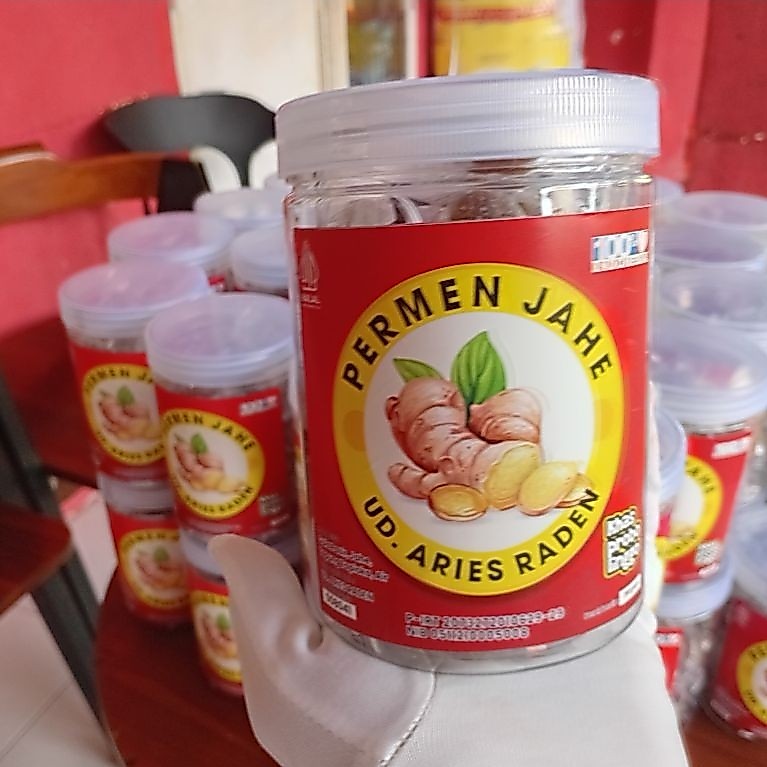 Permen Jahe Asli, 100% Original Halal, Toples Isi 50 Pcs