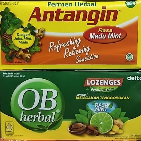 PERMEN HERBAL ANTANGIN DAN OB HERBAL