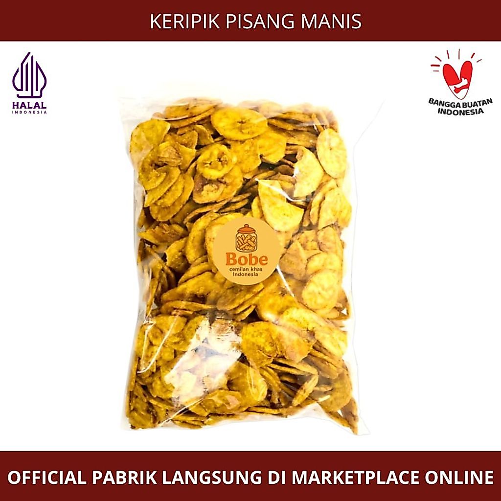 [Toko Kue Bobe] - Keripik Pisang Manis - Snack Kiloan
