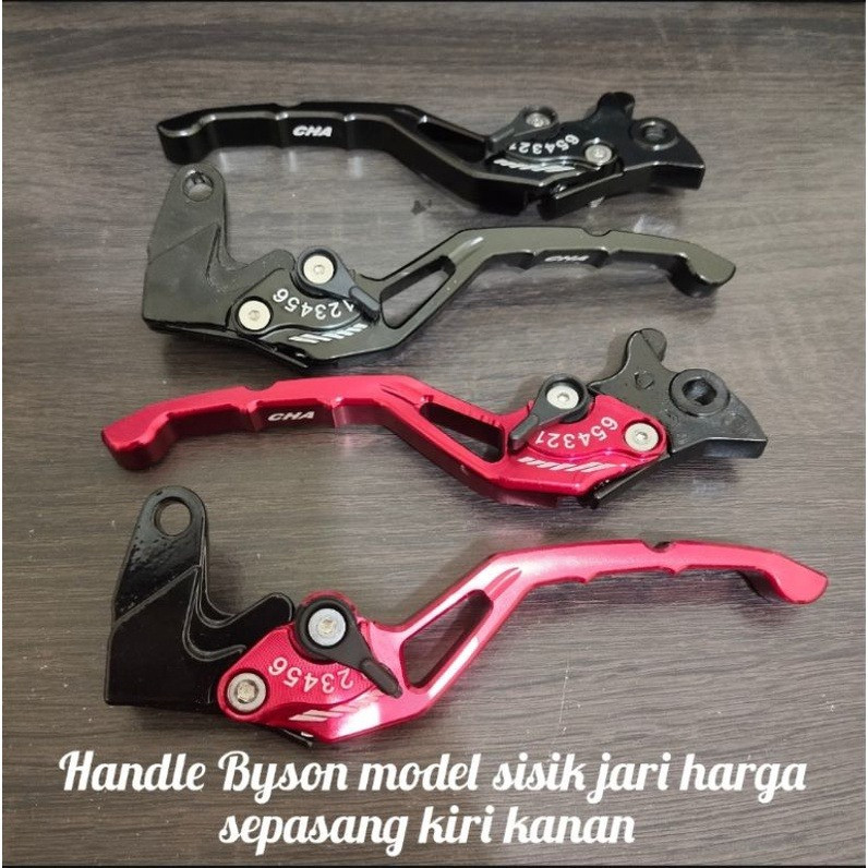 Handle Rem dan Kopling Stelan CNC Byson Set Kiri Kanan LJ Acc Variasi Motor