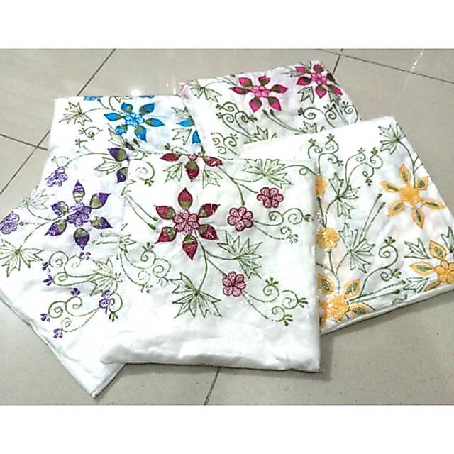 Mukena Bordir BSY Putih bordir bunga/GROSIR MUKENA MURAH BSY