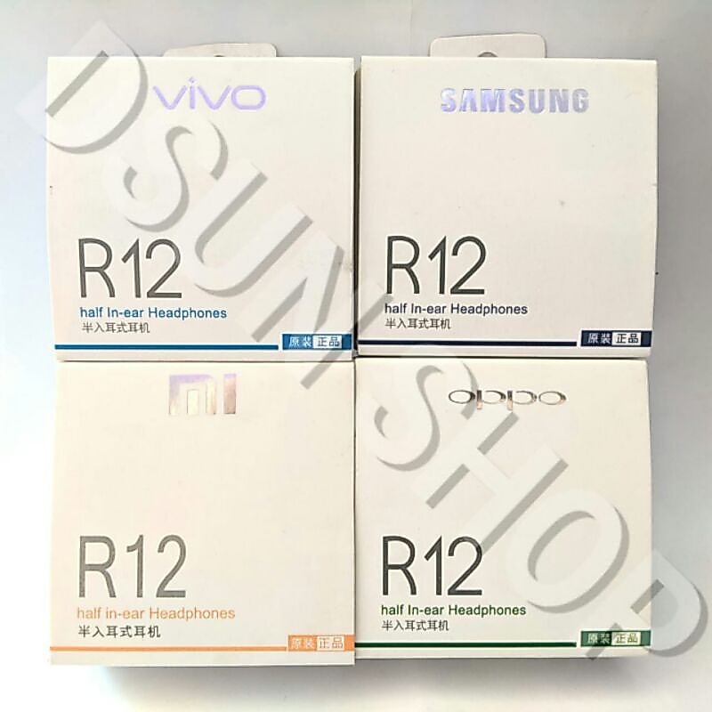 Headset (Earphone)/Earbud R12 Samsung Oppo Xiaomi Vivo