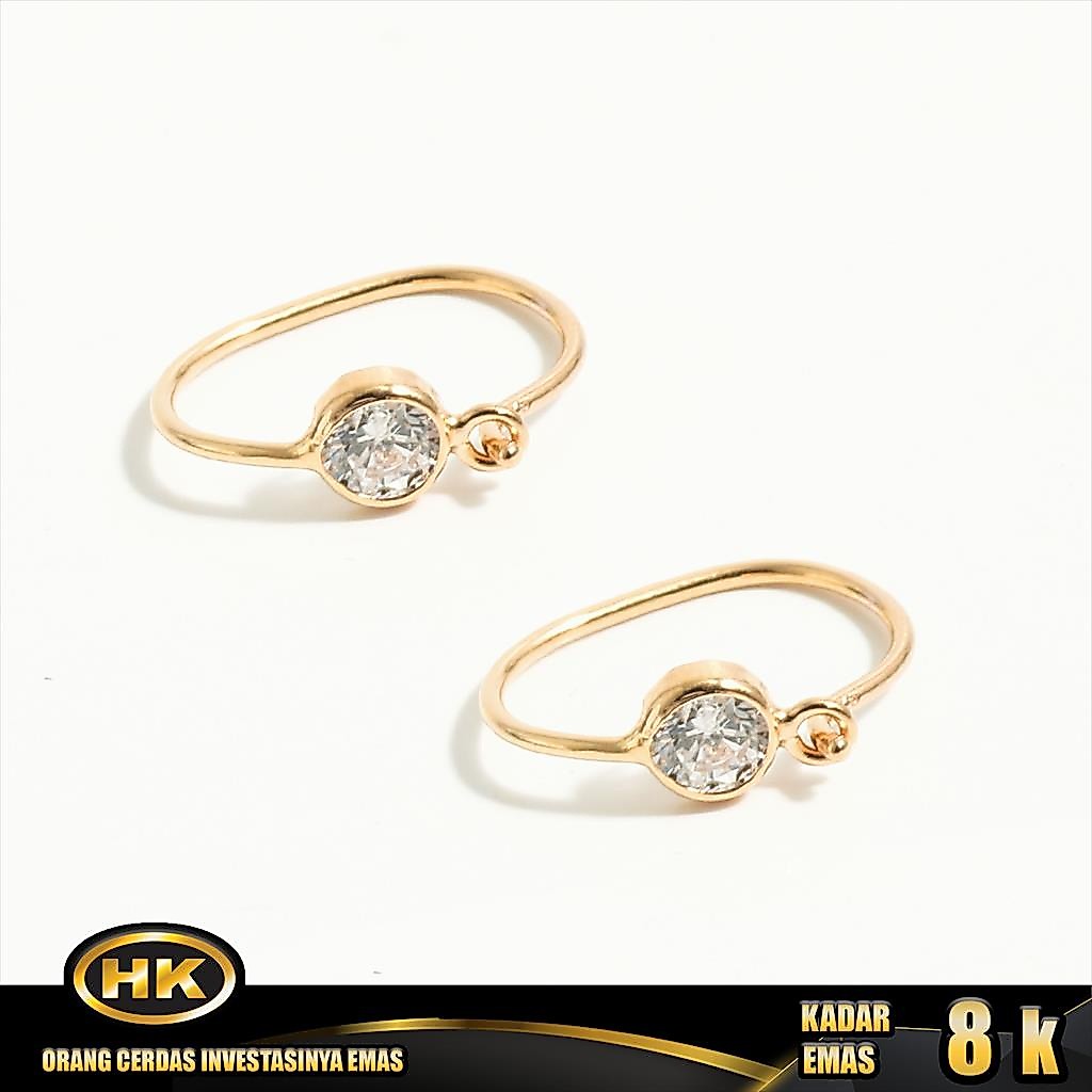 HK Mustika Gold - Anting Emas 8K - Tindik