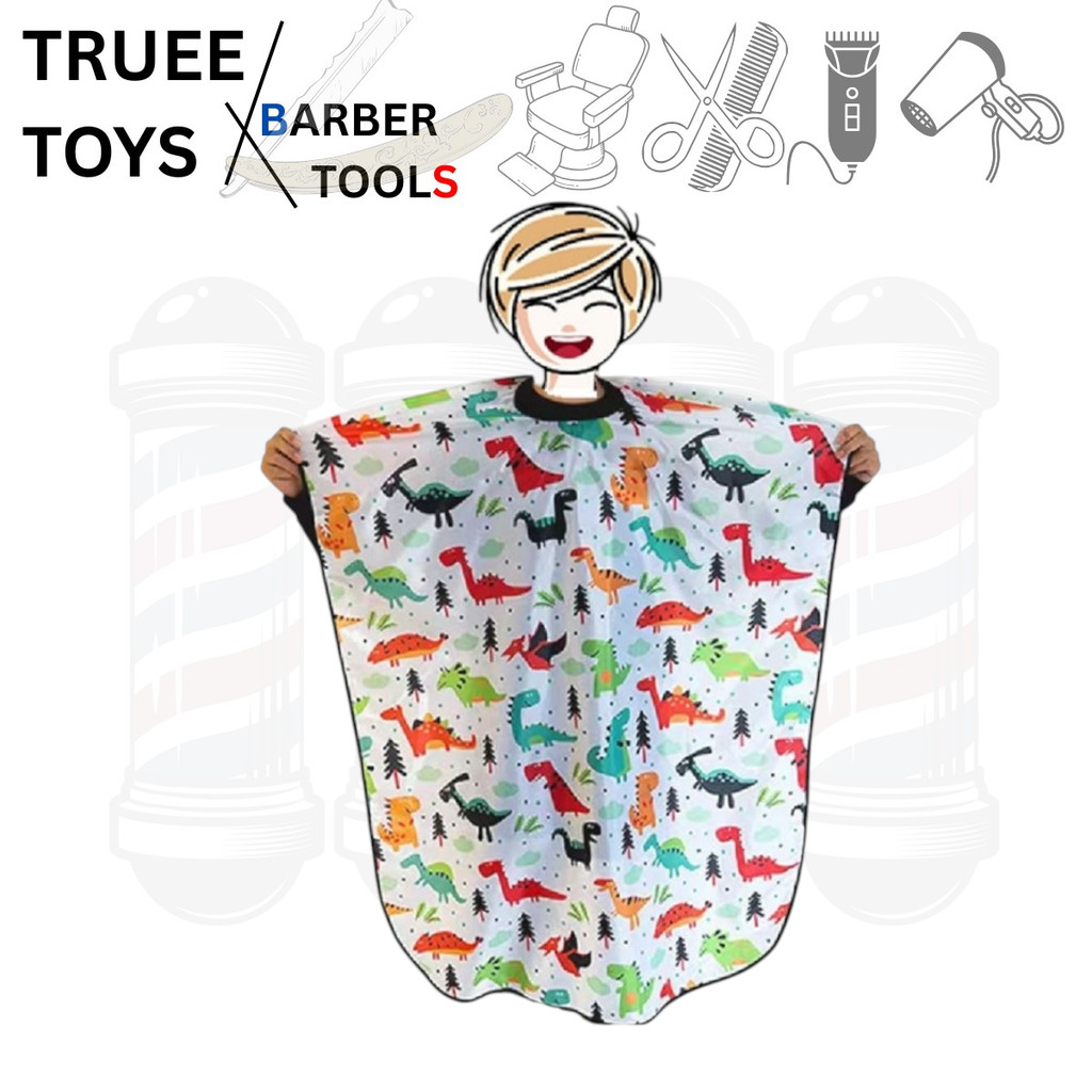 Barber Cape Anak Model Dinosaurus Kain Kep Kain Kip Cukur Rambut