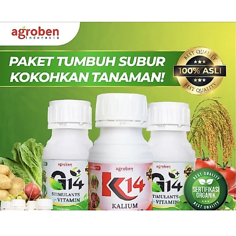 (Official) G14 atau K14 Pupuk Organik Cair (Paket 10 Botol)