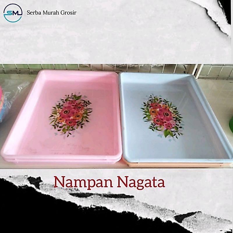 Nampan segi/Nampan Plastik Tebal/Nampan persegi/Nampan cantik/Nampan Nagata 347,348,349