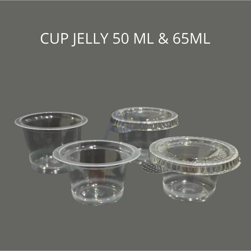 GELAS PLASTIK 50ML 65ML / CUP AGAR JELLY PUDING KECIL 50 ML 65 ML