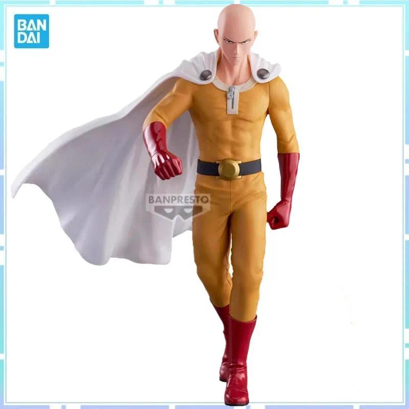Bandai Original Banpresto Anime ONE PUNCH-MAN Saitama Grandista PVC Action Figure Model Collectible 