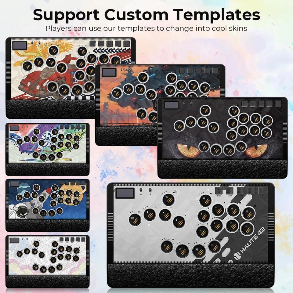 Haute42 Magnetic C-AT Leverless Fightstick Hitbox Controller For PC/PS4/PS5 Stickless Arcade Stick L
