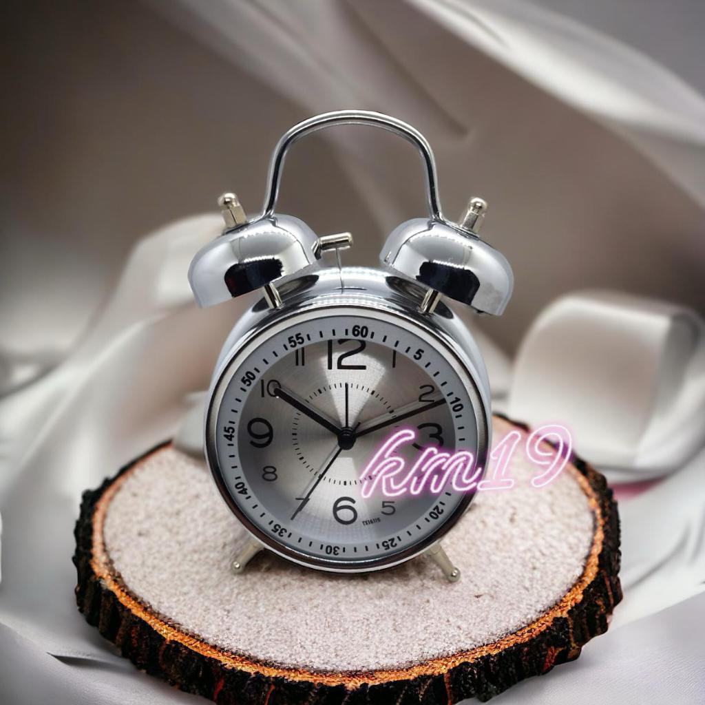 Jam Weker Besar Besi Chrome/Alarm Jam Weker Meja/Alarm Clock //Tianxi TX 16115 //BK Antik Kepala Aya