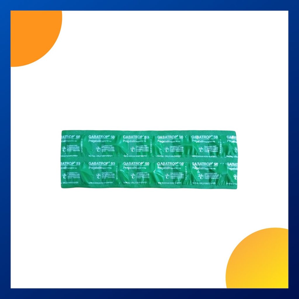 GABATROP 50 50 MG 1 STRIP @ 10 KAPSUL