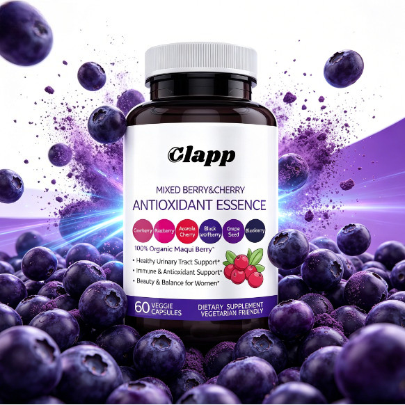 Clapp Maqui Berry 1000mg 60 Kapsul Vegan – Antioksidan Alami, Maqui Berry Organik CO3627