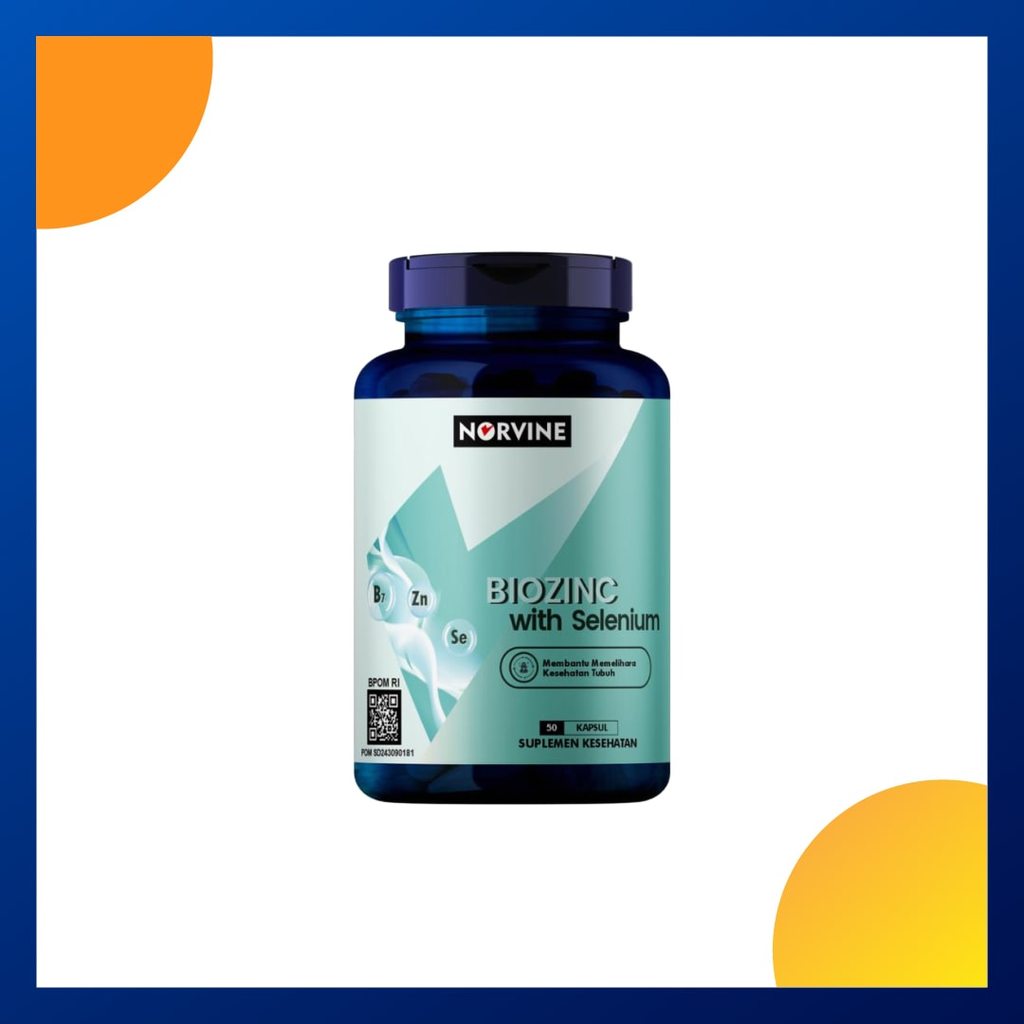 Norvine Biozinc With Selenium Botol 50 Kapsul