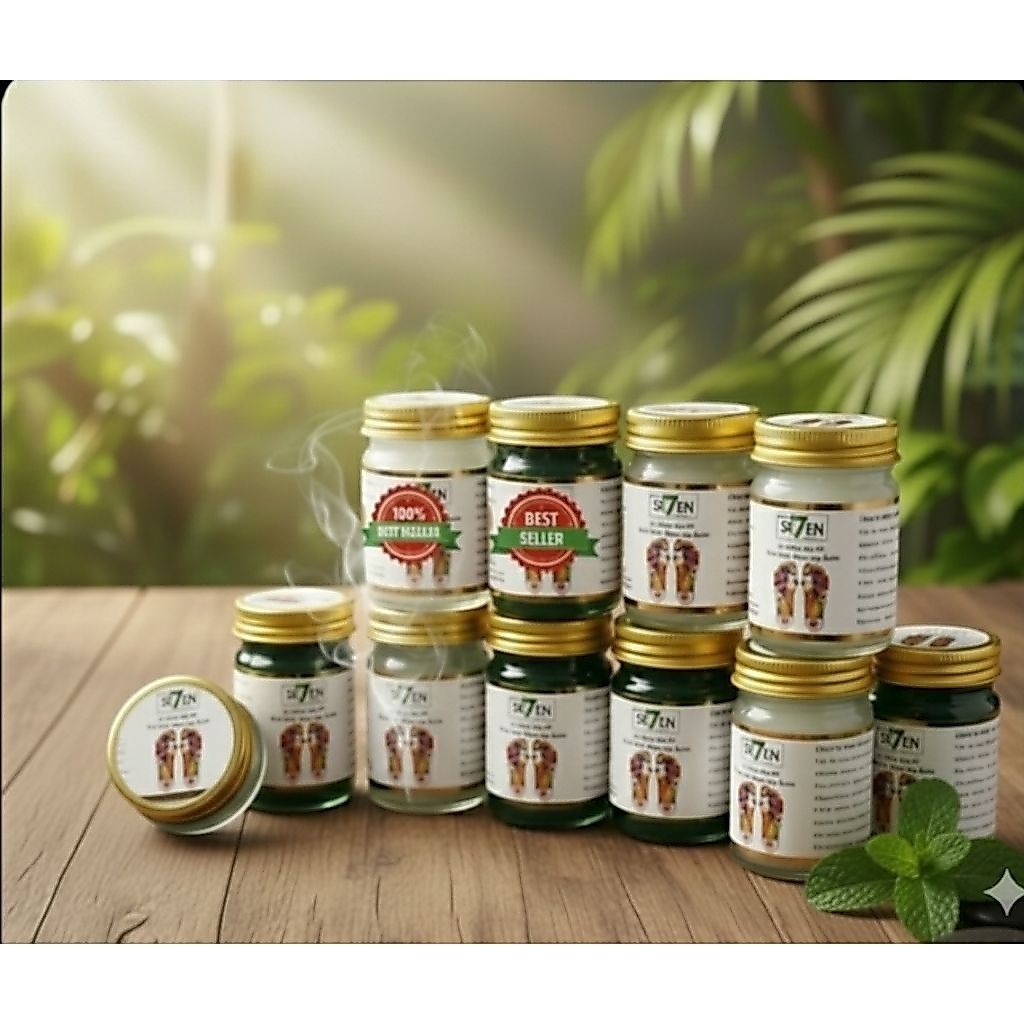READY BALSAM GREEN SE7EN//THAI FOOT MASSAGE BALM//GREEN SEVEN BALSAM