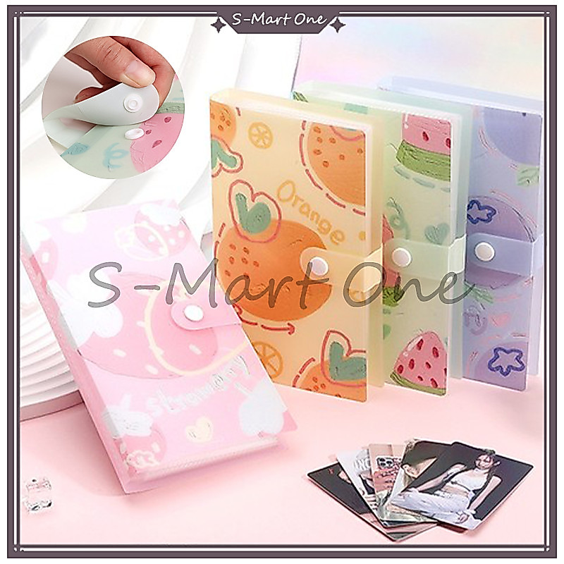 SM Album Foto Polaroid Waterproof 120Slot Buku Album Tempat Photocard Holder Motif Buah Lucu Book Bi