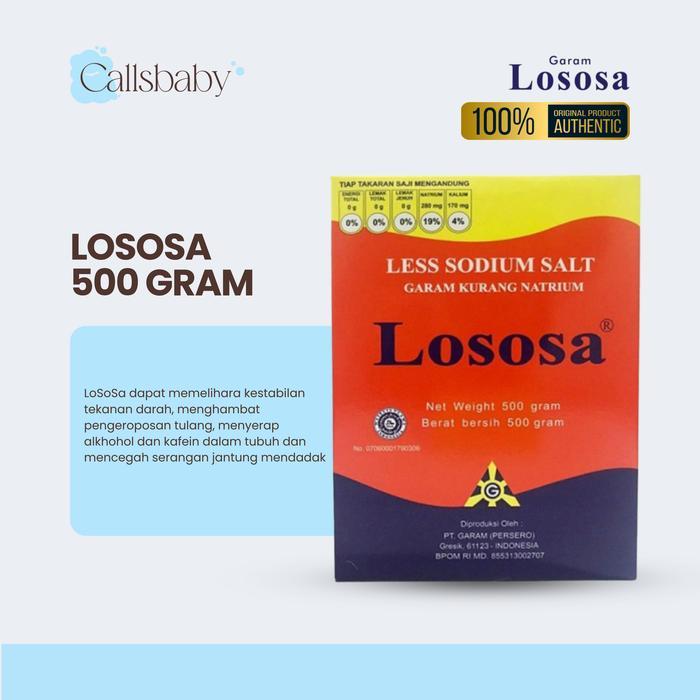 Lososa Garam Rendah Natrium 500gr - Garam Himalaya - Salt
