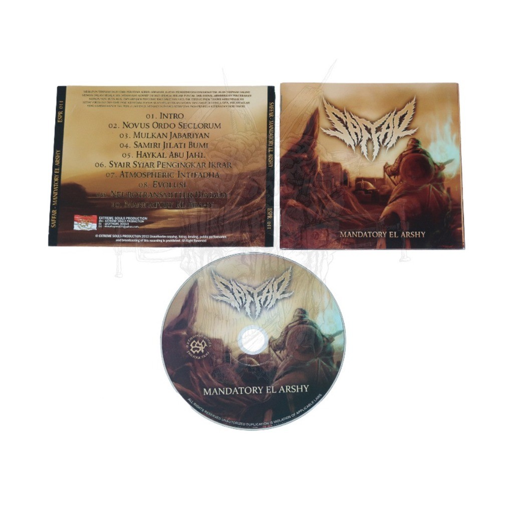 ORIGINAL & BERLISENSI - CD - SAFFAR - MANDATORY EL ARSHY | BRUTAL DEATH METAL | EXTREME MUSIK