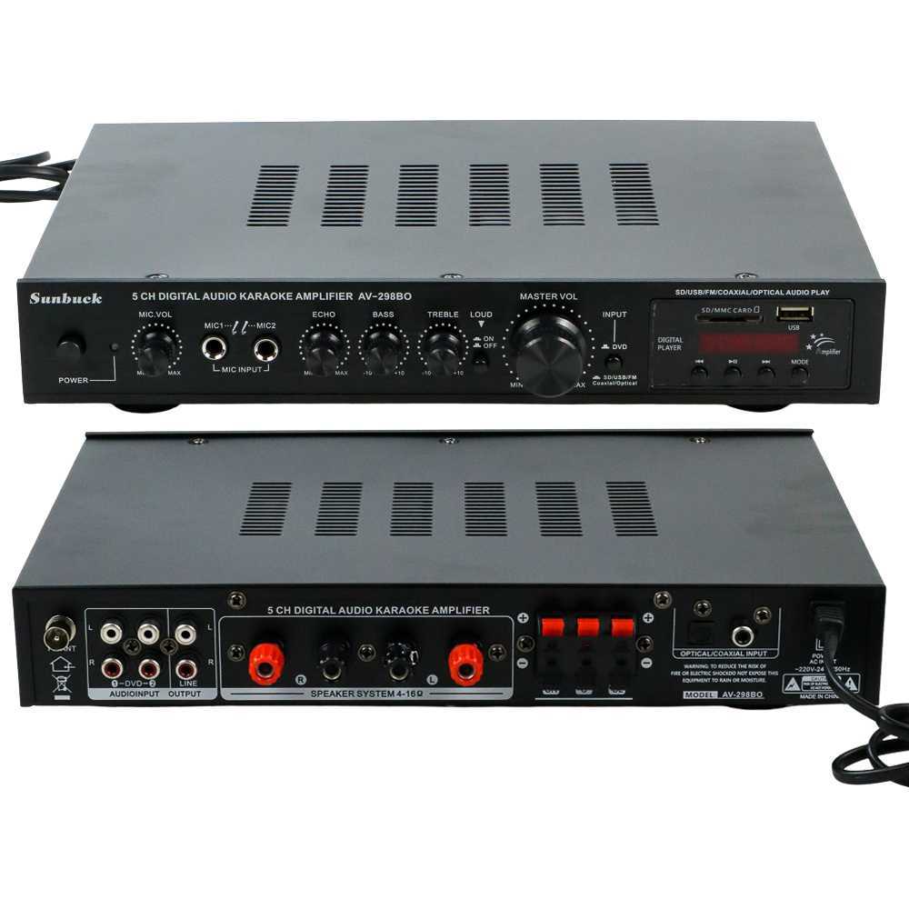 COD Sunbuck Bluetooth Audio Amplifier Karaoke Support Coaxial Optical power bloetooth murah berkuali