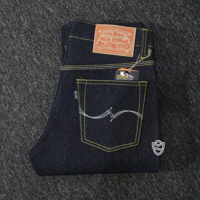 Rolss Celana Denim Selvedge Accent 15oz Sanforized Slim Straight - Kasmala, 30