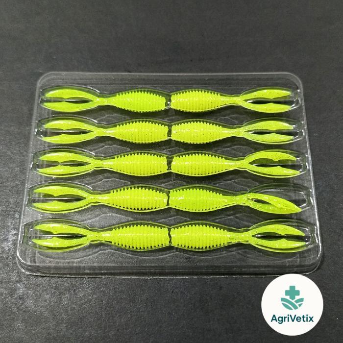 Softlure RM-2003 Softbait Rockfish dari merk Tsurinoya 1 pack isi 10 pcs Ikan - Hijau