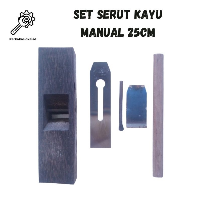 LEMUSHOP Set Serut Kayu Manual/Ketam Unduk 25cm