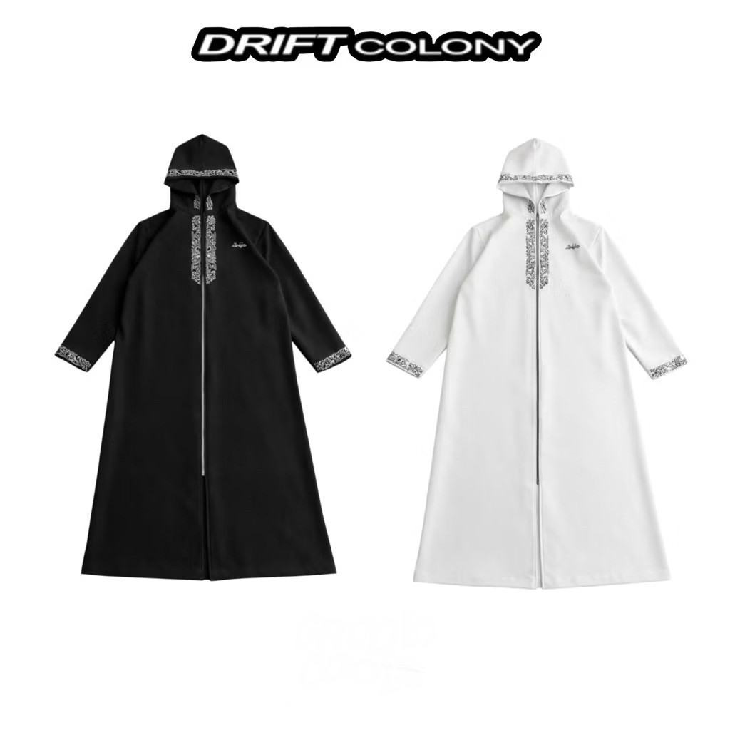 (TERMURAH ORIGINAL 100%) GAMIS DRICO DRIFT COLONY | JUBAH DRICO | JUBAH HOOD | GAMIS KALCER UNISEX