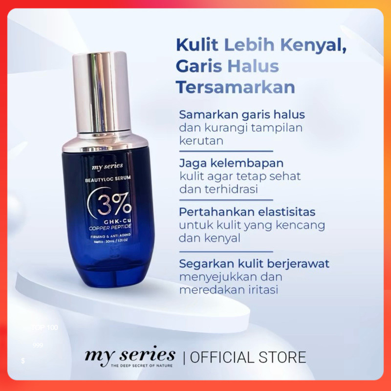 (SIAP KIRIM)MY SERIES BEAUTYLOC SERUM 3% GHK-CU COPPER PEPTIDE