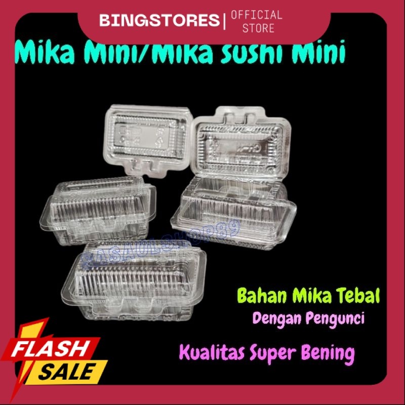 Mika Kue Tart Potong CH11 (25Pcs) Mini Mika Sushi SO