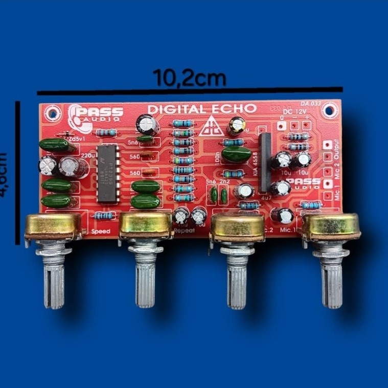 KIT SUPER DIGITAL ECHO REPEAT+ 2 MIC digital echo repeat 2mic seperti DTK / tunersys