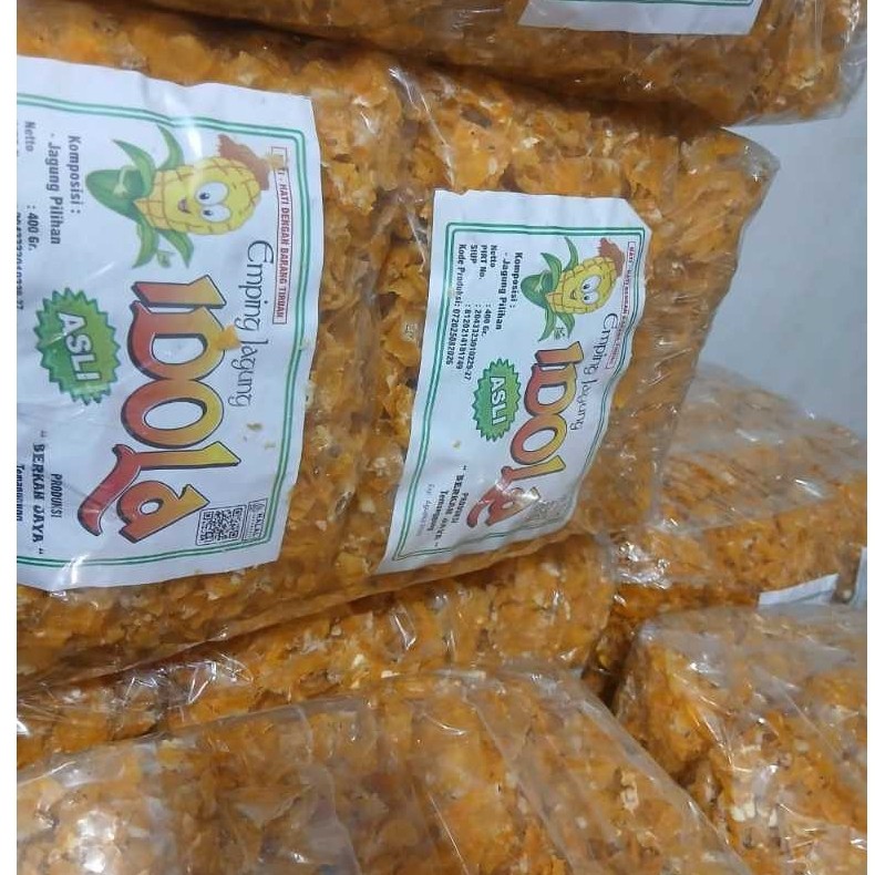 Vintagey2K2 Emping Jagung Mentah 1Kg - Rasa Jagung Asli, Tanpa Pengawet, Camilan Sehat
