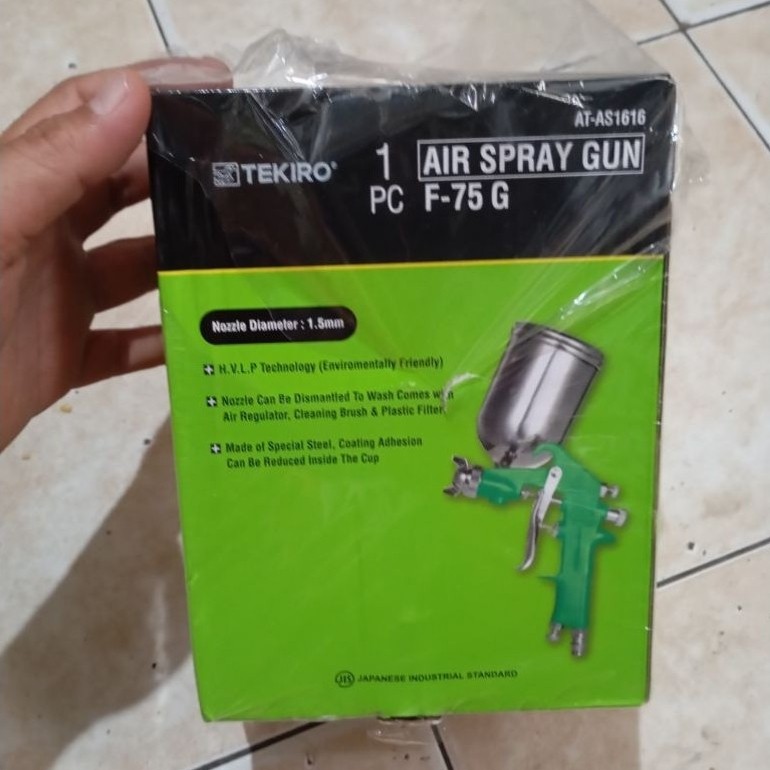 Tekiro Spray Gun F75G speed duco Cat minyak dan air Japan
