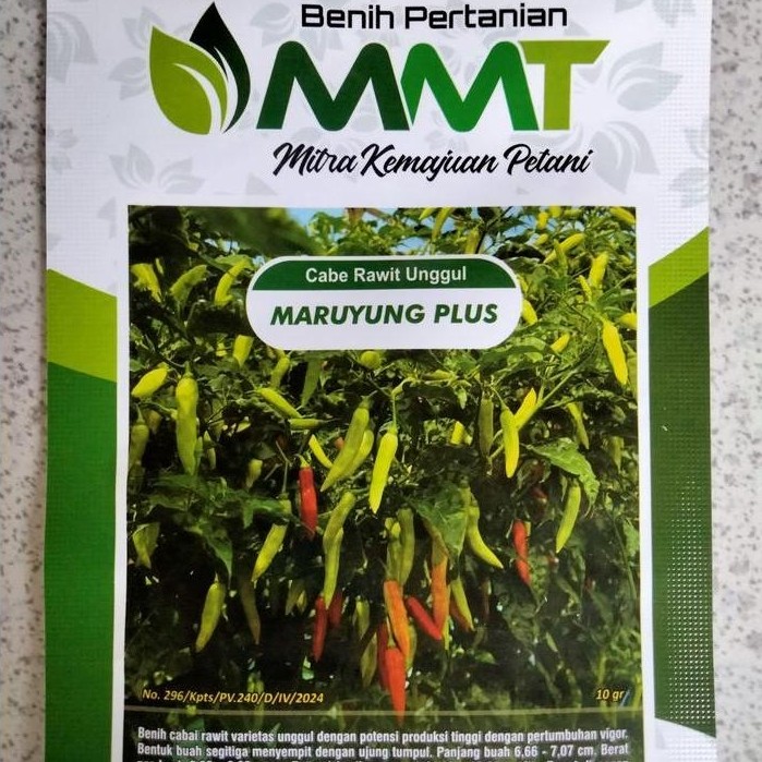 Benih Cabe Rawit Maruyung Plus 10 Gram - Bibit Cabe Maruyung Plus- Cabai Crm Absolut Terlaris