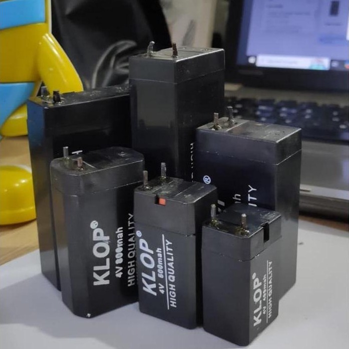 "New" baterai aki kering 4v 400mah , 500mah , 800mah , 1000mah ,1200mah, 1600mah