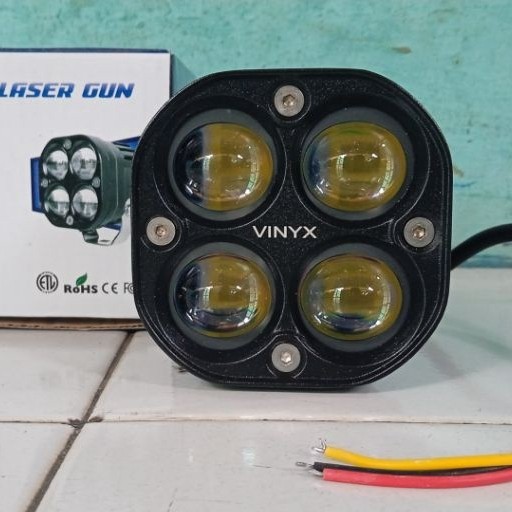 New Lampu Tembak Led Sorot Laser Gun D4 Motor Mobil