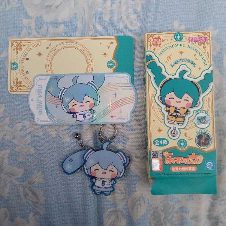 [OFFICIAL] PRELOVED Hatsune Miku MINISO keychain Snow Miku