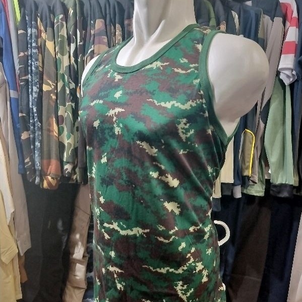 KAOS SINGLET LORENG NKRI TNI / SINGLET LORENG ARMY / SINGLET LORENG PRIA ORIGINAL