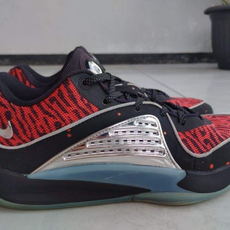 SEPATU BASKET NIKE KD 16 "SLIM REAPER" BLACK/RED SECOND ORIGINAL SIZE 39