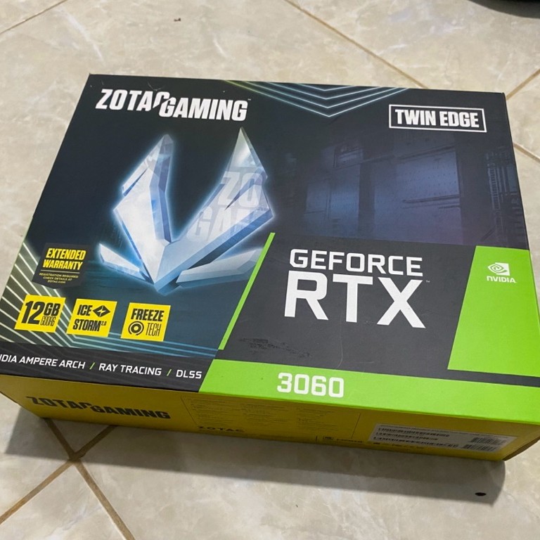 ZOTAC RTX 3060 12GB second