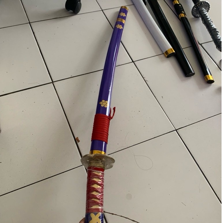 katana kayu cosplay ENMA ZORO