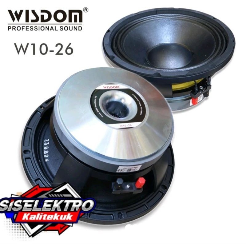 Speaker 10 Inch Wisdom W1026 Component Speaker Wisdom W1026