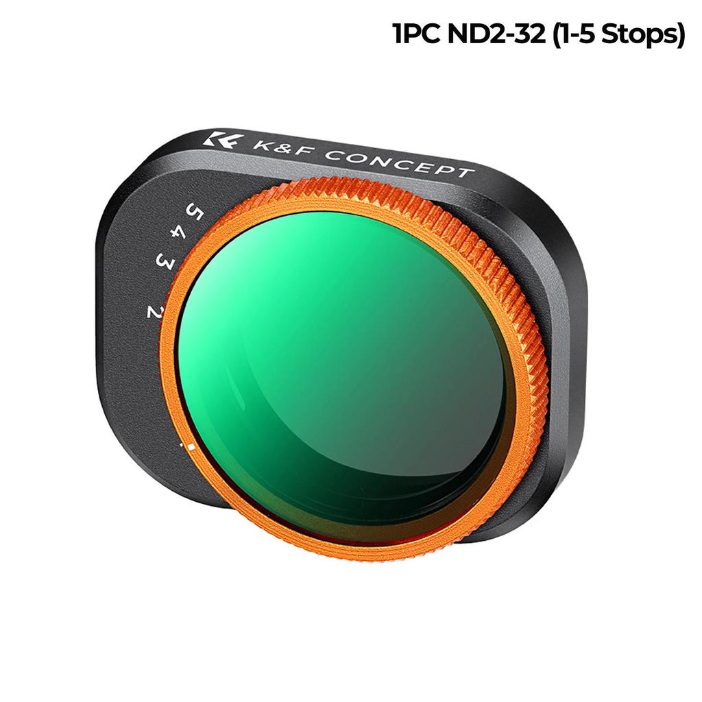 K&F CONCEPT Filter Peredam Cahaya Kamera Baru untuk DJI Mini 4 Pro Filter UV/CPL/Variable ND2-32/ND3