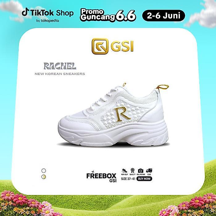 Sepatu GSI - Rachel sepatu wanita terbaru kekinian 2026 Sneakers Cewek Terbaru Sol Tebal Korean Look