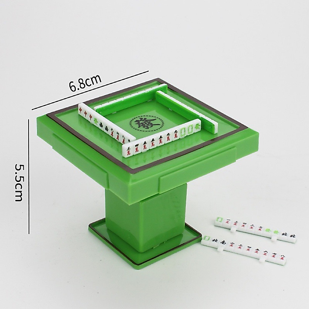 hiasan kue meja mahjong cake topper ulang tahun mahjong pajangan koleksi desain unik miniatur meja m