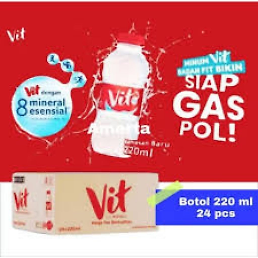 (1 dus) air mineral Vit mini /VIT botol 220ml/air botol( wajib baca deskripsi)