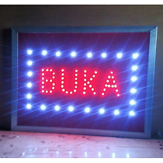Outdor led sign / tulisan lampu led outdor BUKA