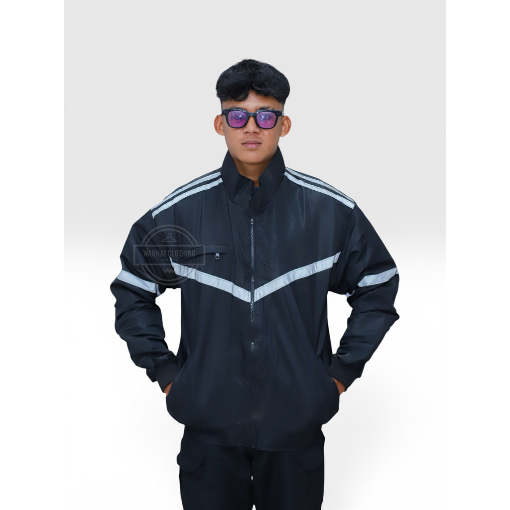 Jaket motor hitam polos jaket bomber hitam jaket motoran hitam polosan