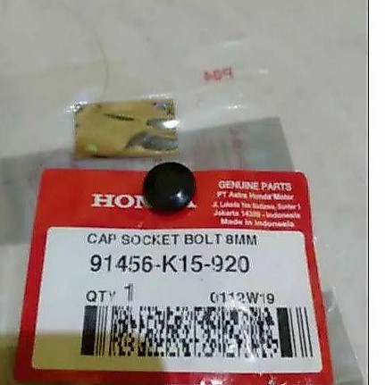Karet tutup baut L stang stir raiser CB150R streetfire orisinil AHM