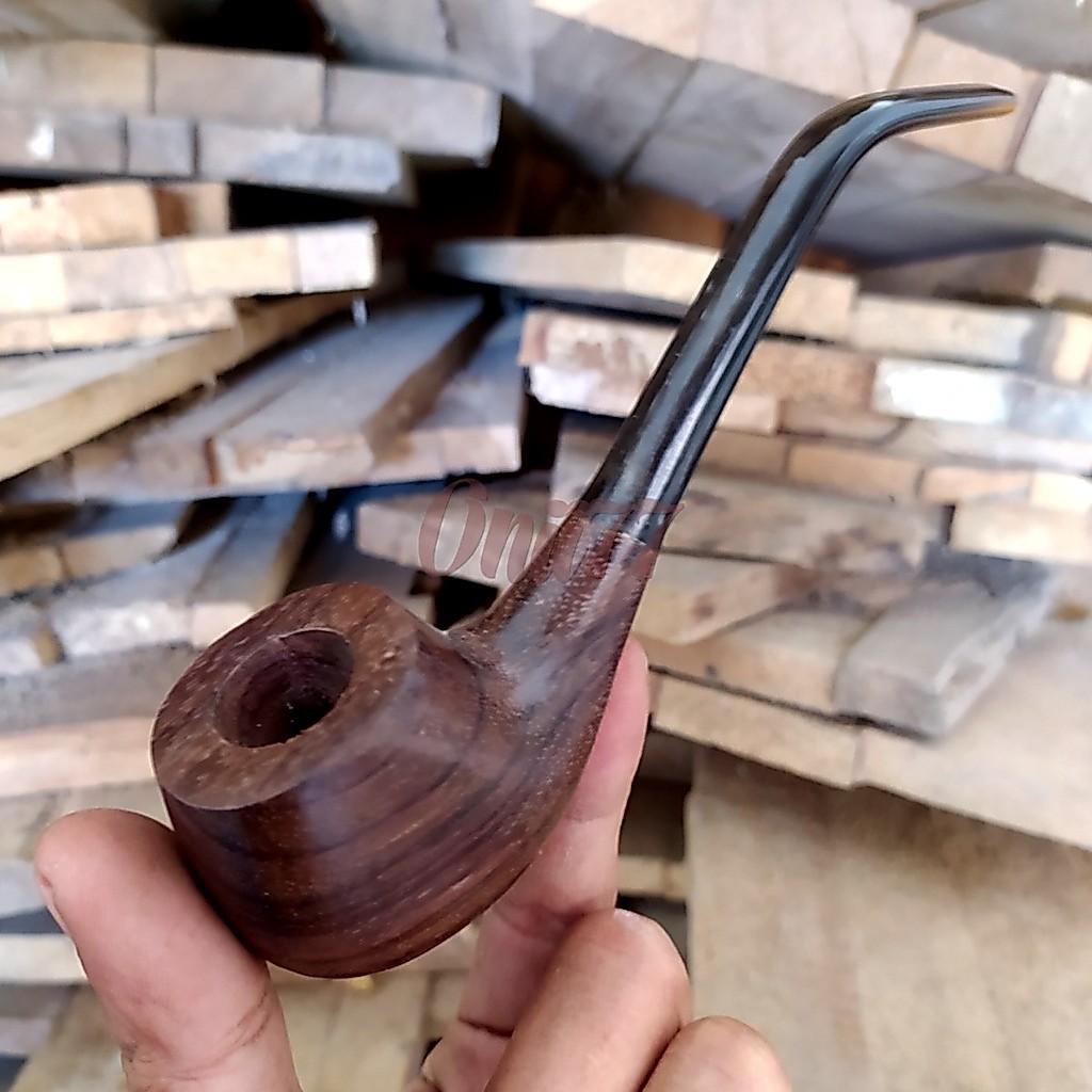 Cangklong Kayu Sonokeling stem tanduk asli khusus tembakau