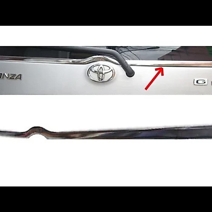 List lis pintu kaca belakang chrome Mobil Avanza Xenia vvti 2005-2011