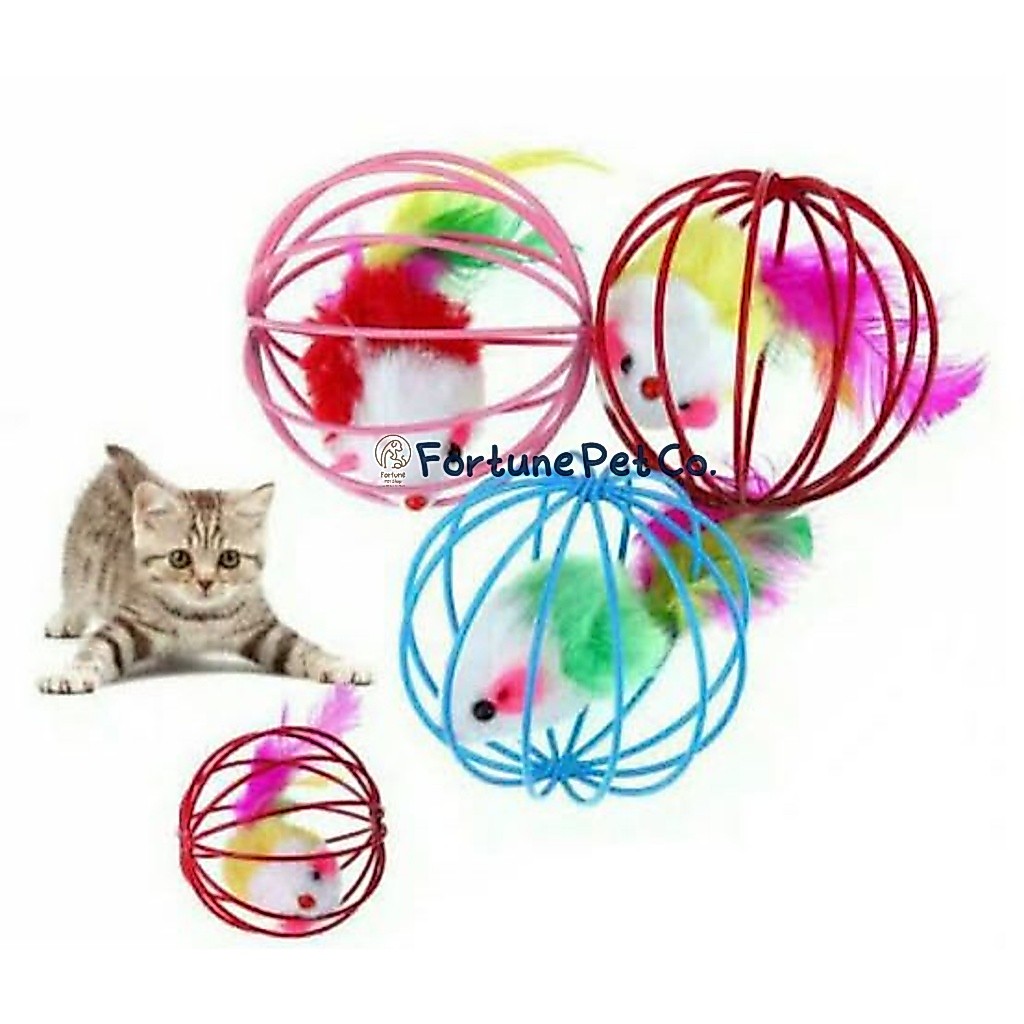 Mainan Bola Kucing - Mainan Kucing Bola Lonceng - Bola Kucing - Bola Anjing